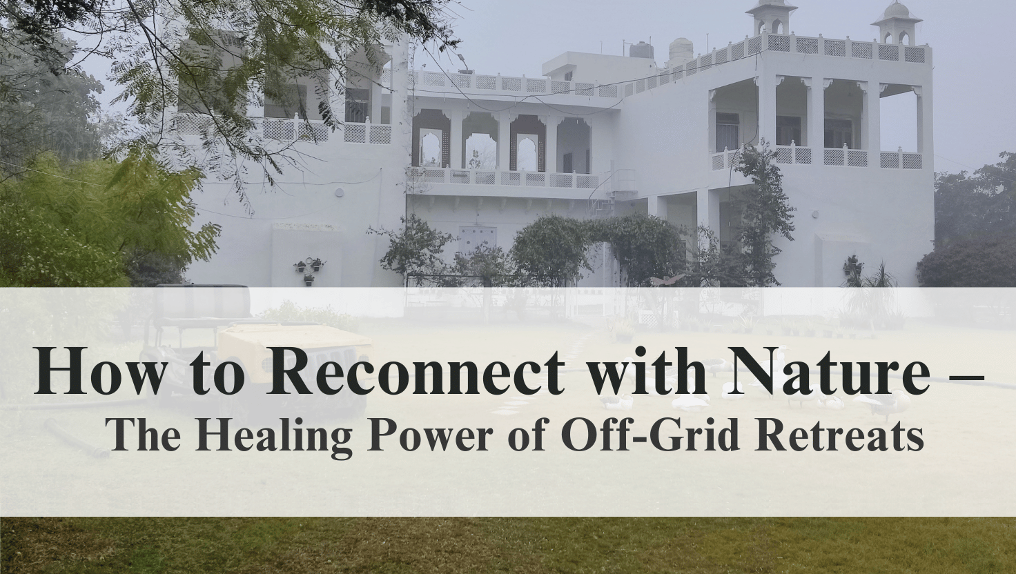 How to Reconnect with Nature –The Healing Power of Off-Grid Retreats