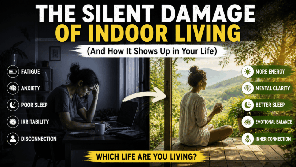 The Silent Damage of Indoor Living (And How It Shows Up in Your Life)