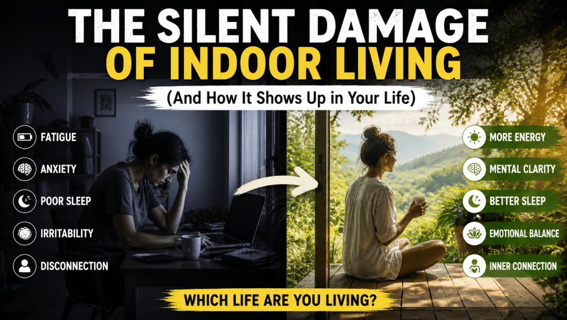 The Silent Damage of Indoor Living (And How It Shows Up in Your Life)
