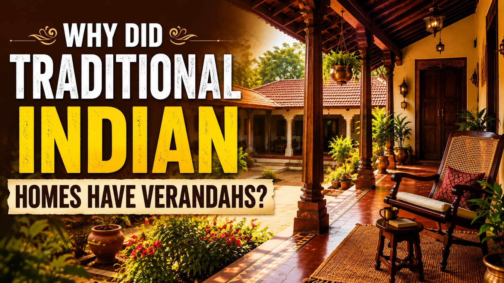 Why Did Traditional Indian Homes Have Verandahs?